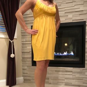 Yellow cocktail dress by Laundry.